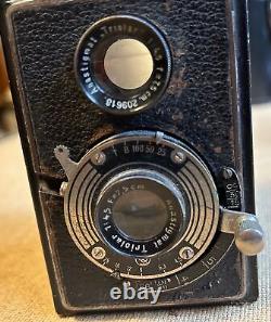 1930's TRUMPFREFLEX TLR 120 FILM CAMERA TRIOLAR f4.5 75MM RICHTER REFLECTA SEARS