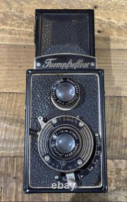 1930's TRUMPFREFLEX TLR 120 FILM CAMERA TRIOLAR f4.5 75MM RICHTER REFLECTA SEARS