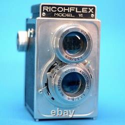A RARE Near Mint Ricoh Ricohflex Model IV TLR Camera with 80mm f/3.5 Lens, Cla'd