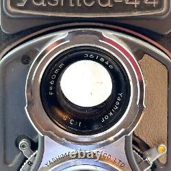 AS IS Yashica 44 TLR Film Camera with Yashicor 60mm f3.5 from Japan SPEED XX