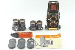 Almost UNUSED? Mamiya C330 Special Selection Gold Sekor S 80, 135, 180mm JAPAN