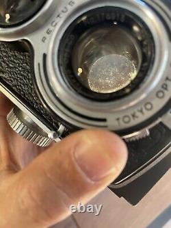 App Near Mint Tokyo Kogaku Primoflex TLR Film Camera Toko 75mm F/3.5 From JPN