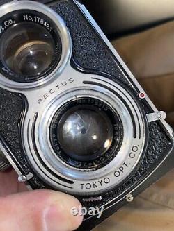 App Near Mint Tokyo Kogaku Primoflex TLR Film Camera Toko 75mm F/3.5 From JPN