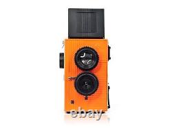 Blackbird Fly 35mm TLR Twin Lens Reflex Camera Black with Orange Face Camera