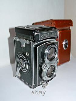 Camera 6x6 TLR Camera Rolleiflex 3.5A Zeiss-Opton Tessar 13.5 f=75mm