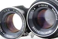 EXC+5 MAMIYA C220 Pro + 80mm f/2.8 Blue Dot Lens TLR Film Camera from JAPAN