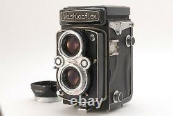 EXC+5 with Case, Hood? Yashicaflex New Model B 6x6 cm 80mm F3.5 from JAPAN C45