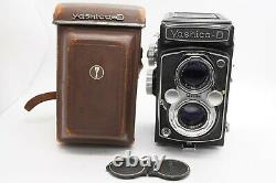 EXC+5 with Case Yashica D 6x6 TLR Film Camera 80mm f/3.5 Lens From Japan