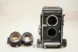 EXC+++++Mamiya C330 PRO TLR 6x6 DS 105mm f/3.5 Blue Dot Lens From JAPAN