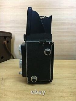 Exc+4 with Case ELMOFLEX III 6x6 TLR Camera Olympus Zuiko 75mm F/3.5 From Japan