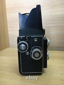 Exc+4 with Case ELMOFLEX III 6x6 TLR Camera Olympus Zuiko 75mm F/3.5 From Japan