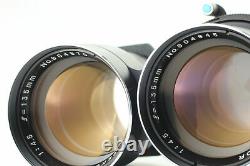 Exc+5 4Lens Set Mamiya C330 Pro Blue Dot TLR + Lens (80,135,250,55) JAPAN