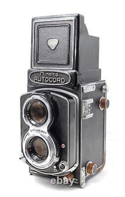 Exc+5 + Case Minolta Autocord TLR Camera First Model+ Rokkor 75 3.5 From JAPAN