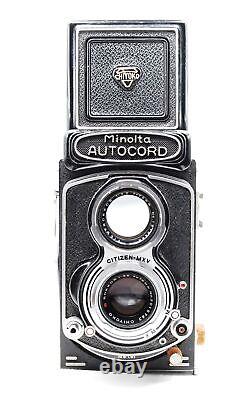 Exc+5 + Case Minolta Autocord TLR Camera First Model+ Rokkor 75 3.5 From JAPAN