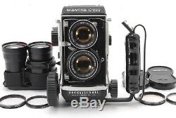 Exc+5 Mamiya C220 6x6 TLR Body + 80mm f/2.8 Blue Dot + 180mm f/4.5 Lens JAPAN