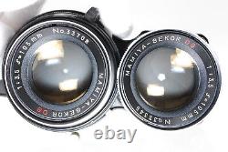Exc+5 Mamiya C220 Pro Film Camera Eye Level DS 105mm F3.5 Dlue Dot Lens JAPAN