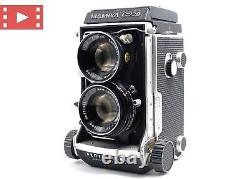 Exc+5 Mamiya C220 Pro TLR Film Camera Sekor 80mm f2.8 Blue Dot Lens From JAPAN