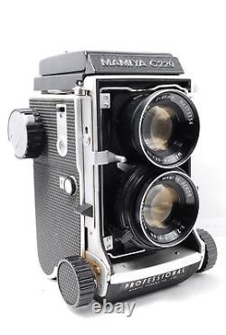 Exc+5 Mamiya C220 Pro TLR Film Camera Sekor 80mm f2.8 Blue Dot Lens From JAPAN