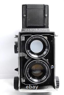 Exc+5 Mamiya C220 Pro TLR Film Camera Sekor 80mm f2.8 Blue Dot Lens From JAPAN