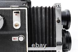 Exc+5 Mamiya C220 Pro TLR Film Camera Sekor 80mm f2.8 Blue Dot Lens From JAPAN