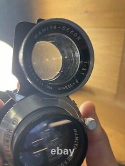 Exc+5 Mamiya C3 Pro TLR 6x6 Film Camera Sekor 105mm F/3.5 Lens From Japan