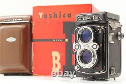 Exc+5+ withCase, Box Yashica Yashicaflex Model B 6x6 TLR Film Camera From JAPAN