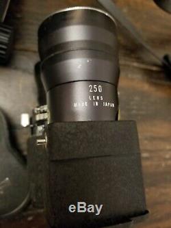 Exc MAMIYA C-33 Professional Medium Format TLR Camera H362808 120mm & 250mm Lens