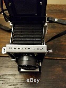 Exc MAMIYA C-33 Professional Medium Format TLR Camera H362808 120mm & 250mm Lens