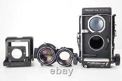Exc+++++ MAMIYA C330 Pro F Body DS 105mm f/3.5 Blue Dot Lens TLR Camera FromJP