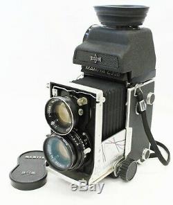 Exc+++++ Mamiya C220 Pro TLR with 80mm F2.8 and CdS Magnifying Hood from Japan
