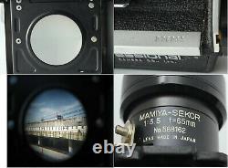 Exc++++ Mamiya C330 Pro TLR + Sekor 65mm F3.5 Blue dot Lens From Japan #919