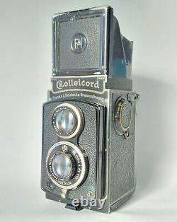 F&H Rolleicord I Type 2 TLR Medium Format Camera, Zeiss Triotar 7.5cm f/3.8 Lens