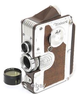 Goerz Minicord Brown w. Helgor 2/2.5 cm lens Subminiature TLR camera 16 mm film