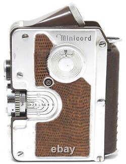 Goerz Minicord Brown w. Helgor 2/2.5 cm lens Subminiature TLR camera 16 mm film