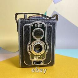 Ising Pucky I Rare 120 Film 6x6 Tlr Camera CLA'd Worn Working Condition! & Case
