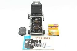 MINT Mamiya C220 Pro TLR Camera sekor 80mm f/2.8 Blue Dot Lens From JAPAN #589