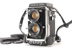 MINT? Mamiya C220 Pro TLR Film Camera Blue dod with 80mm f/2.8 Lens From JAPAN