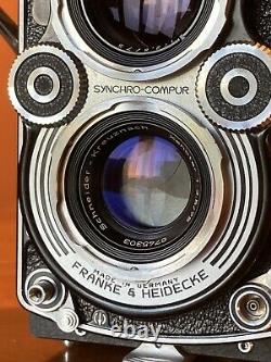 MINT Rolleiflex 3.5F + Schneider Kreuznach 75mm f/3.5 Xenotar Lens