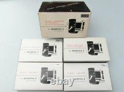 Mamiya C (TLR) Planfilmkassette Komplet/Single Exposure Attach. + 3 Plate Holders