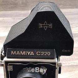 Mamiya C220 Pro 6X6 TLR Camera with 80mm F2 Great Condition