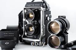 Mamiya C220 Pro 6x6 TLR Film Camera Sekor 80mm f/3.7 + 180mm f/4.5 Japan