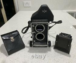 Mamiya C220 Professional TLR Camera with Waist Level and Prism Finder