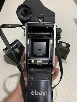 Mamiya C220 Professional TLR Camera with Waist Level and Prism Finder