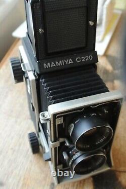 Mamiya C220 Professional TLR Medium Format Camera + 80mm 13.7 Lens WORKING