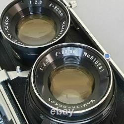 Mamiya C220 with 80mm f2.8 SEIKOR Blue Dot in beautiful serviced condition