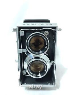 Mamiya C3 Professional TLR Film Camera withLeft Hand Grip Sekor 80mm f2.8 Japan