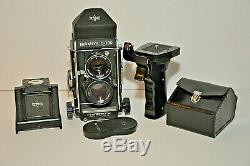 Mamiya C330 Professional TLR with 80mm lense, Prism Finder and Pistol Grip