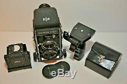 Mamiya C330 Professional TLR with 80mm lense, Prism Finder and Pistol Grip