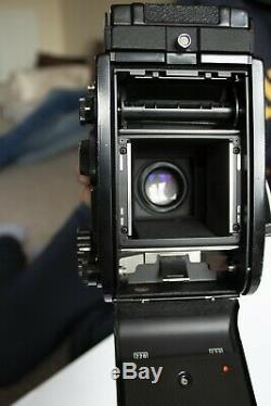 Mamiya C330 S 6x6 medium format film TLR camera 80mm 2.8 lens blue dot. As is