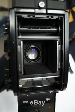 Mamiya C330 S 6x6 medium format film TLR camera 80mm 2.8 lens blue dot. As is